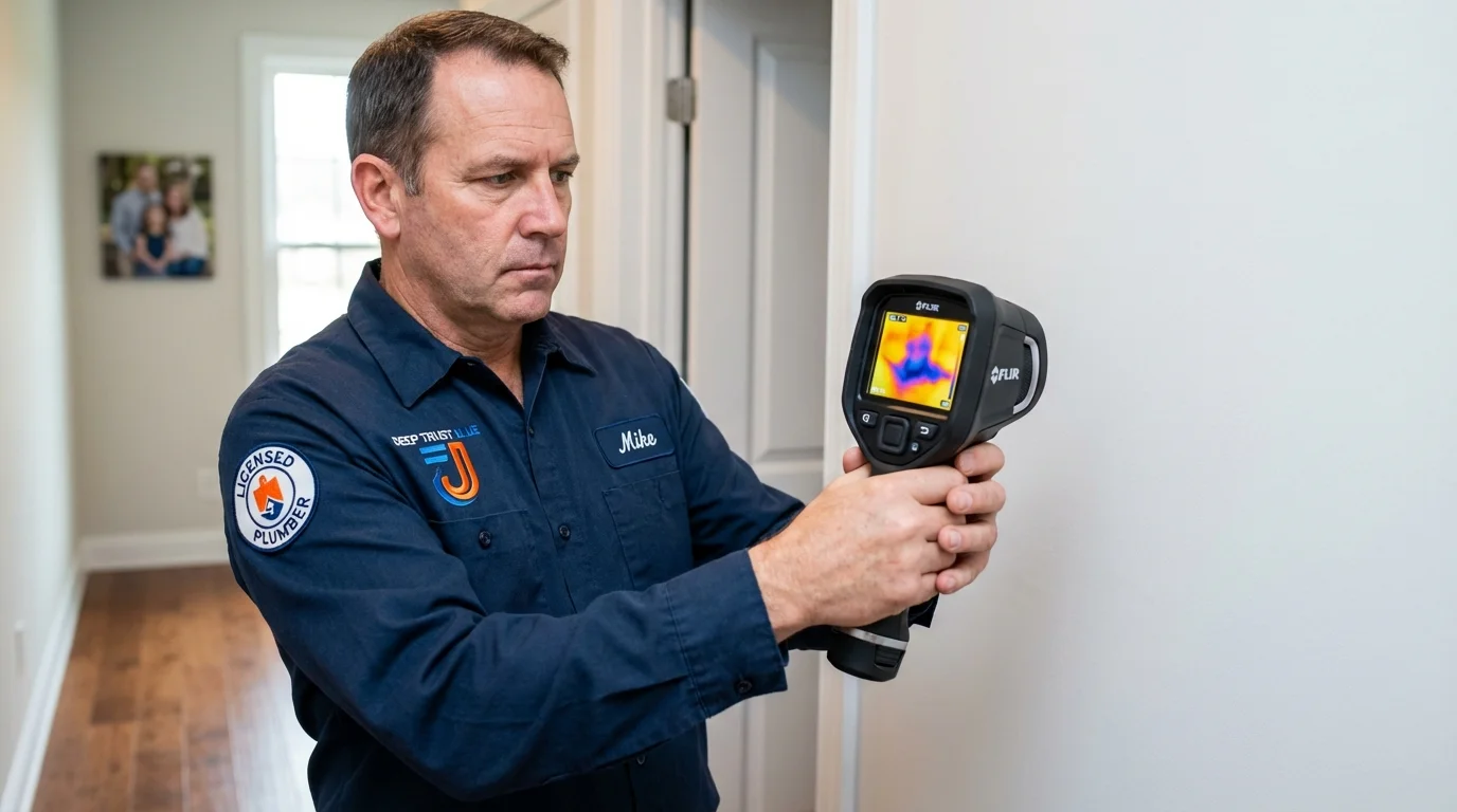 Thermal imaging leak detection by Johns Plumbing LLC in Fredericktown